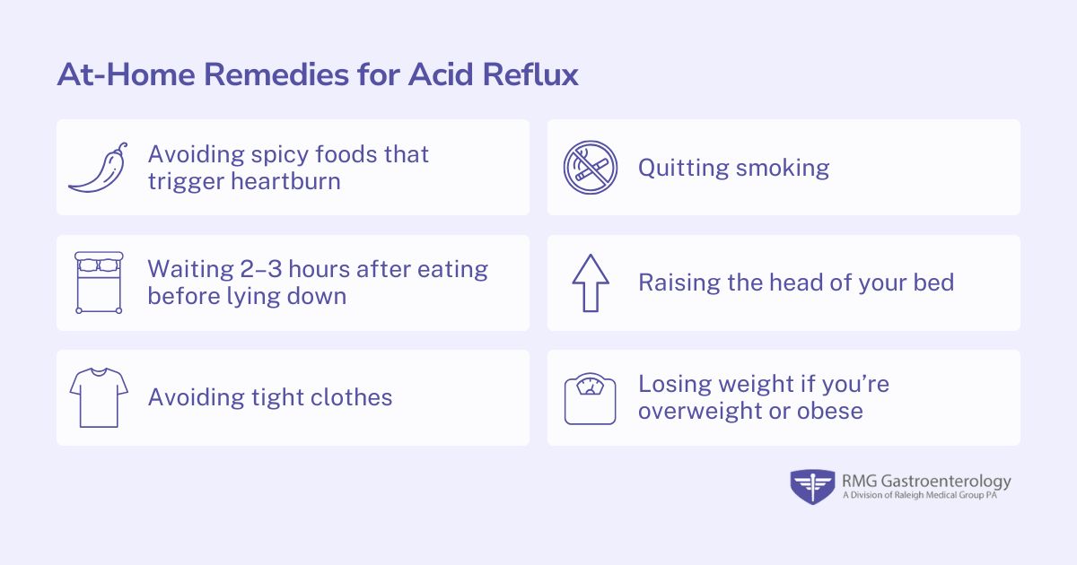 How to treat acid reflux at home